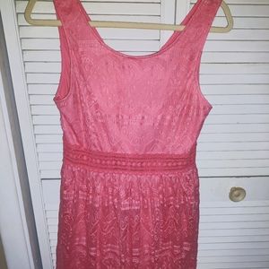 Forever 21 spring coral lace dress
